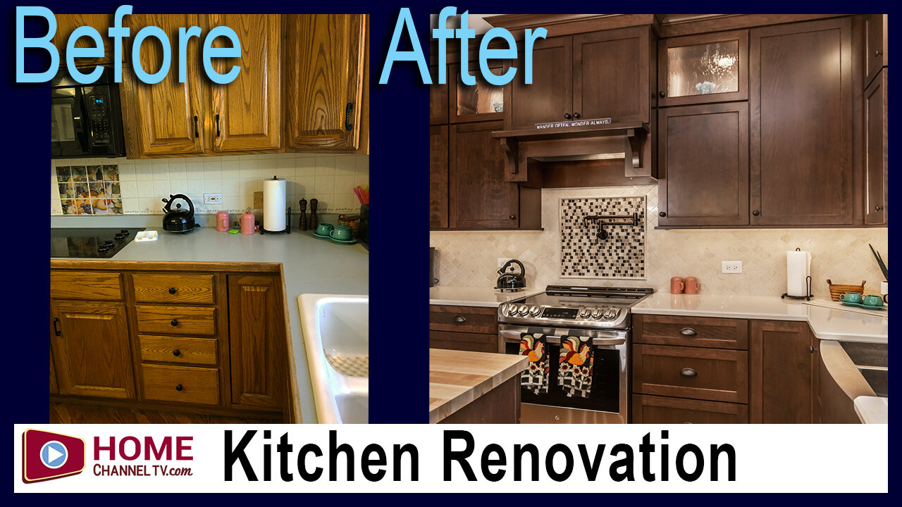 Before & After Kitchen Remodel: Warm Farmhouse Style Kitchen Design