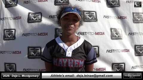 2026 Deja Montgomery 4.0 GPA Athletic Shortstop & Slapper Softball Recruiting Skills Video