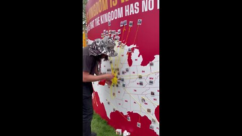 Chiefs Kingdom polaroid marker map