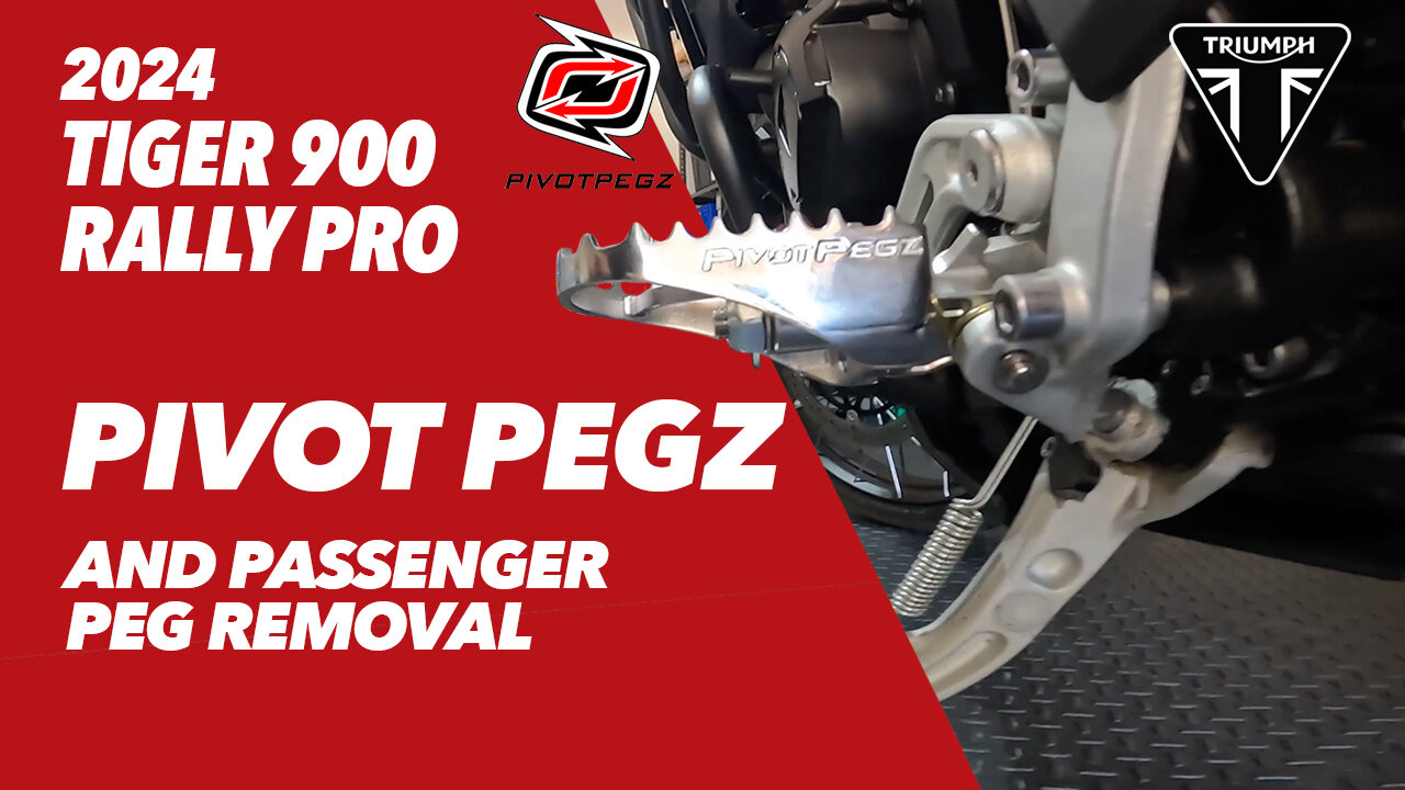 2024 Tiger 900 Rally Pro Mods | Pivot Pegz and Passenger Peg Blanking Plate