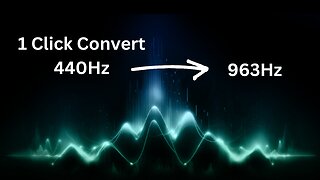 Easily convert 440 hz to 963 hz