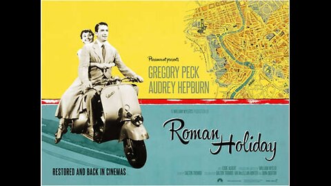 Roman Holiday with Audrey Hepburn and Gregory Peck 1953