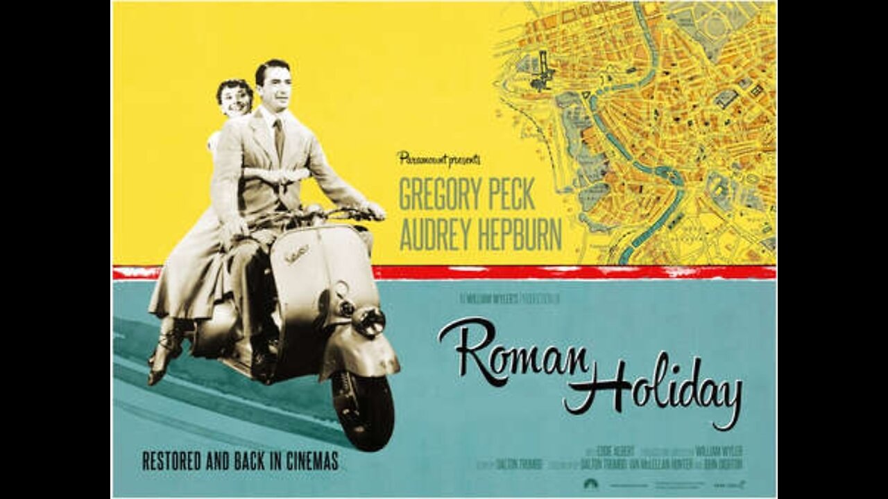 Roman Holiday with Audrey Hepburn and Gregory Peck 1953