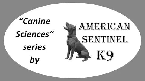 Behavioral Terminology: Video 1 of our "Canine Science Series"