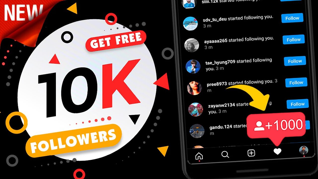 Instagram followers badany 1kfollower 1minutes