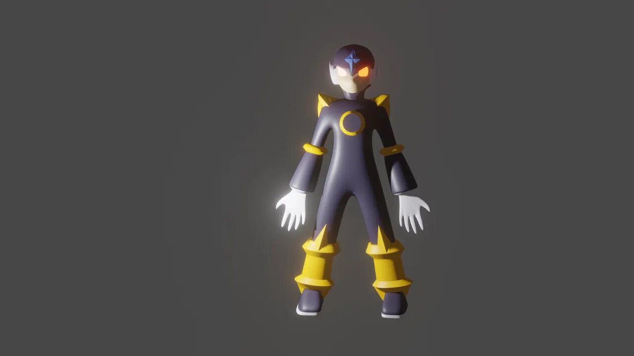 Blender Male Grindset - Bass from Mega Man Battle Network part 15