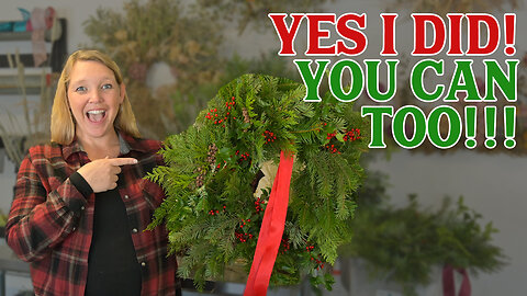 I'm really bad at crafting... but even I can make THIS AMAZING Holiday Wreath (Costs Pennies!)