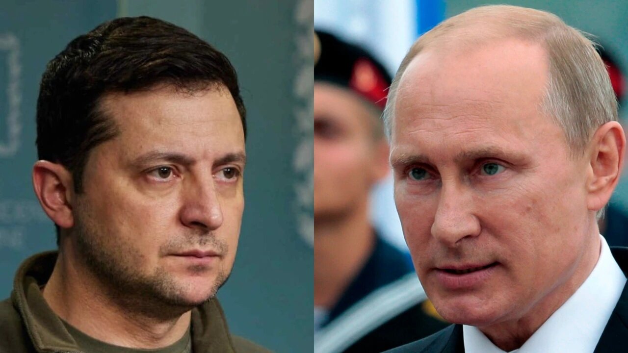 Hear Zelensky’s response to Russia’s claim that Ukraine targeted Putin