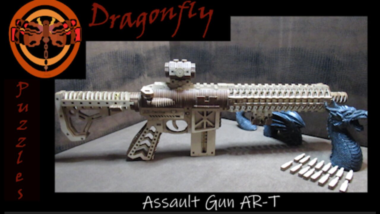 Assault Gun AR-T 3D Wooden Puzzle