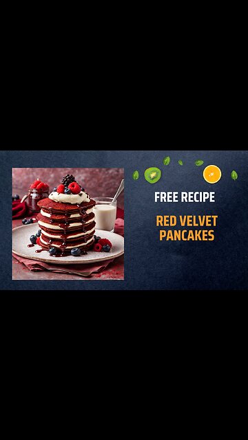 Free Red Velvet Pancakes Recipe 🌹🥞❤️