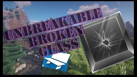 Unbreakable glass theme block bench 3d model Minecraft