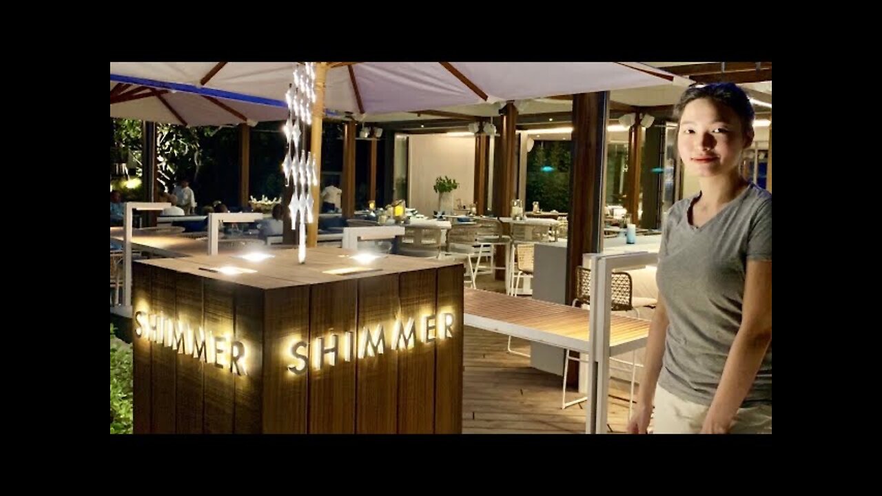 Shimmer Beachfront Restaurant At Twinpalms MontAzure Hotel in Kamala Phuket Thailand