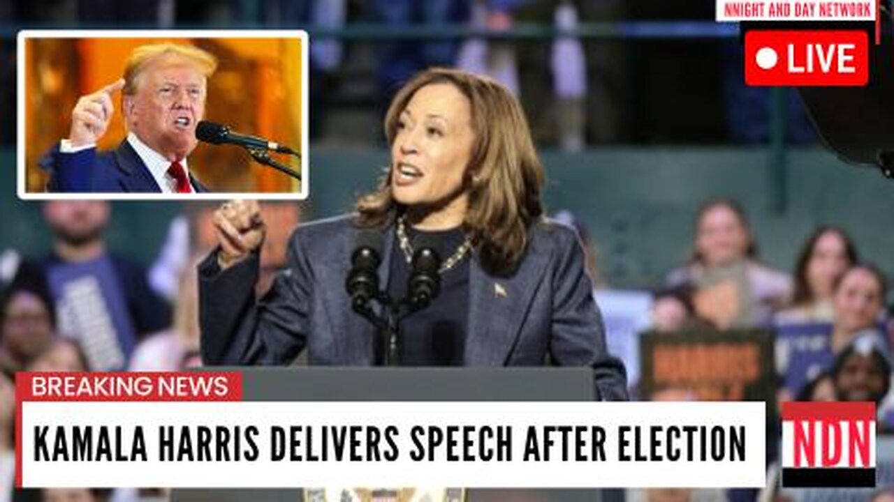 LIVE- Kamala Harris Concession Speech To Donald Trump