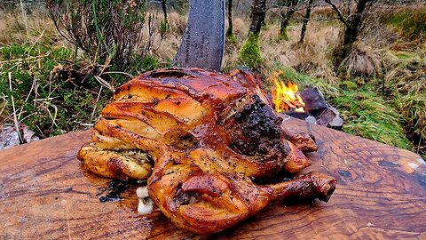 Outdoor cooking in nature