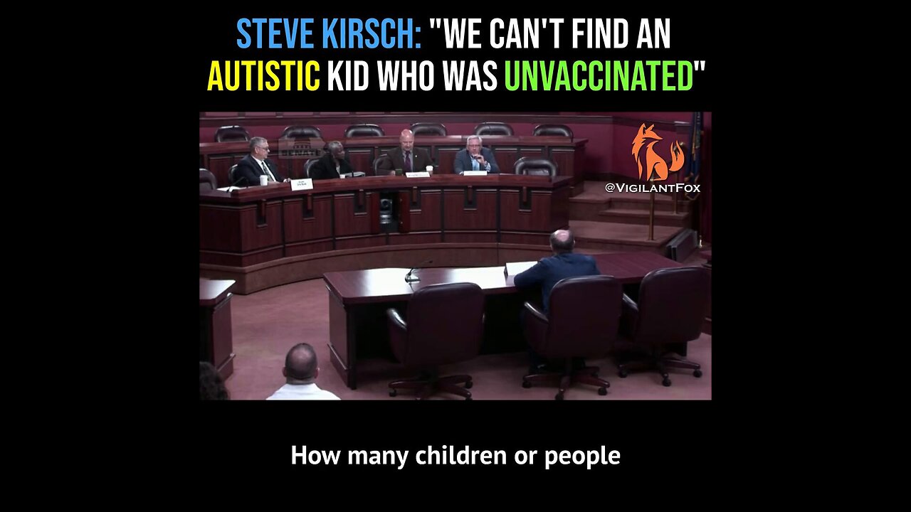 They cannot find one unvaccinated kid who is autistic