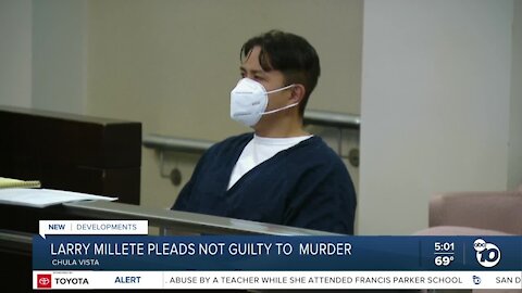 Larry Millete pleads not guilty to murder charge in death of wife Maya