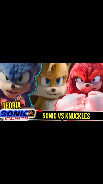 KNUCKLES vs Sonic 2 o Filme | Knuckles é MAIS FORTE que o SONIC ?! #shorts