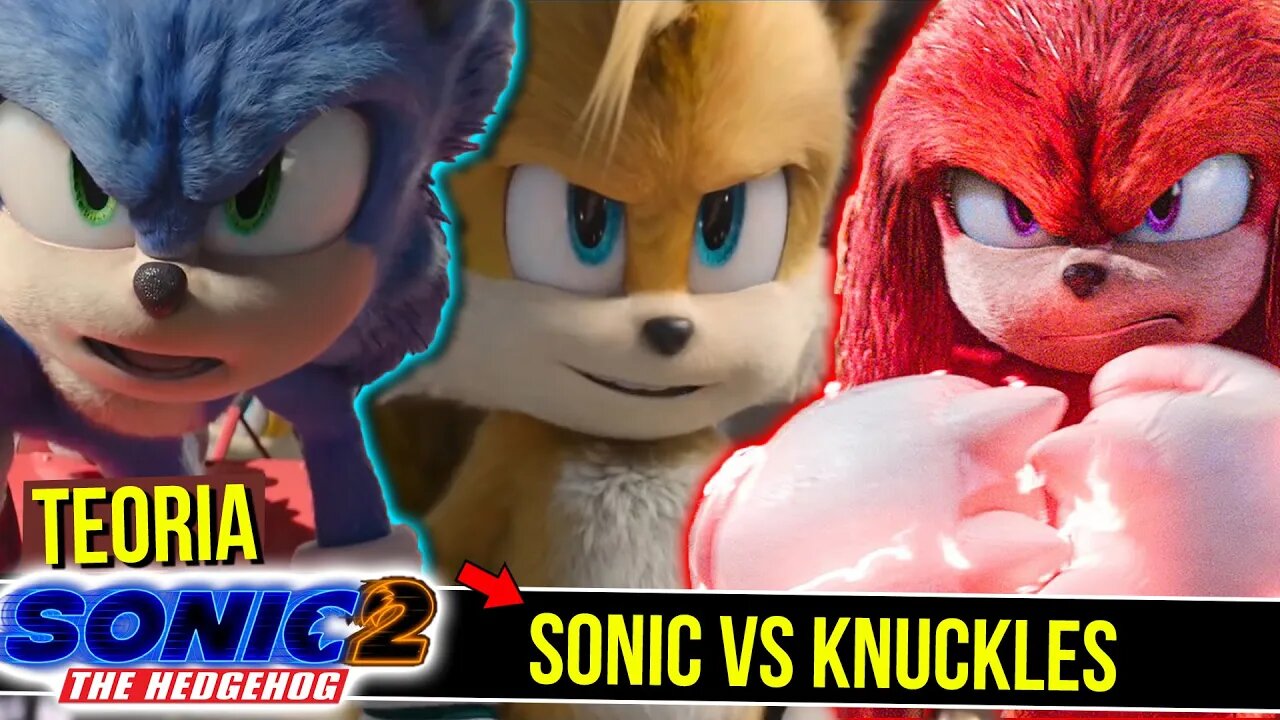 KNUCKLES vs Sonic 2 o Filme | Knuckles é MAIS FORTE que o SONIC ?! #shorts