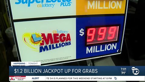 $1.2 billion Mega Millions jackpot up for grabs