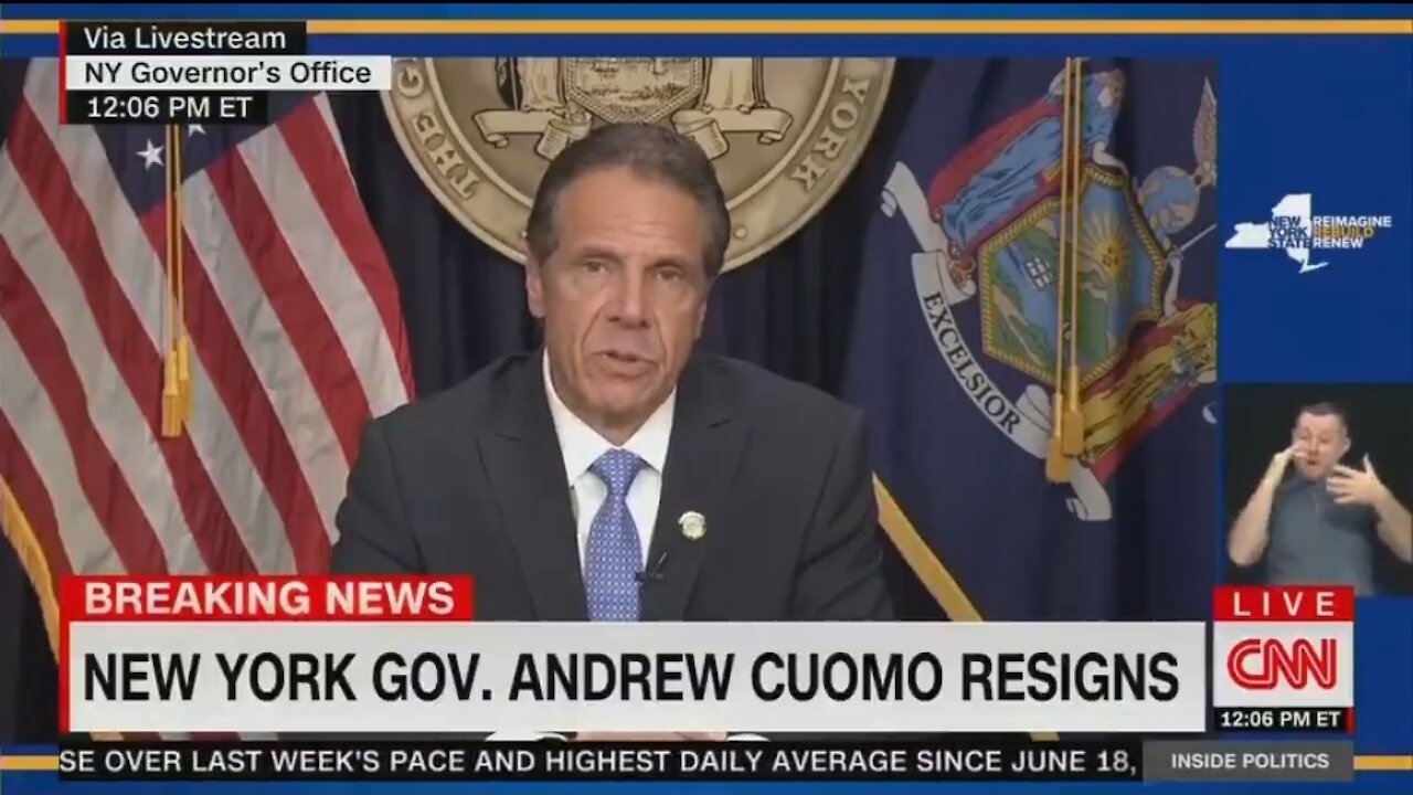 Gov Andrew Cuomo Resigns From Office