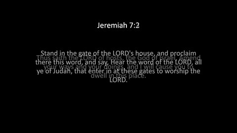 Jeremiah Chapter 7