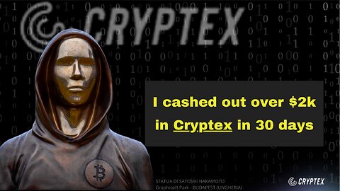 I cashed out over $2k in Cryptex in 30 days!