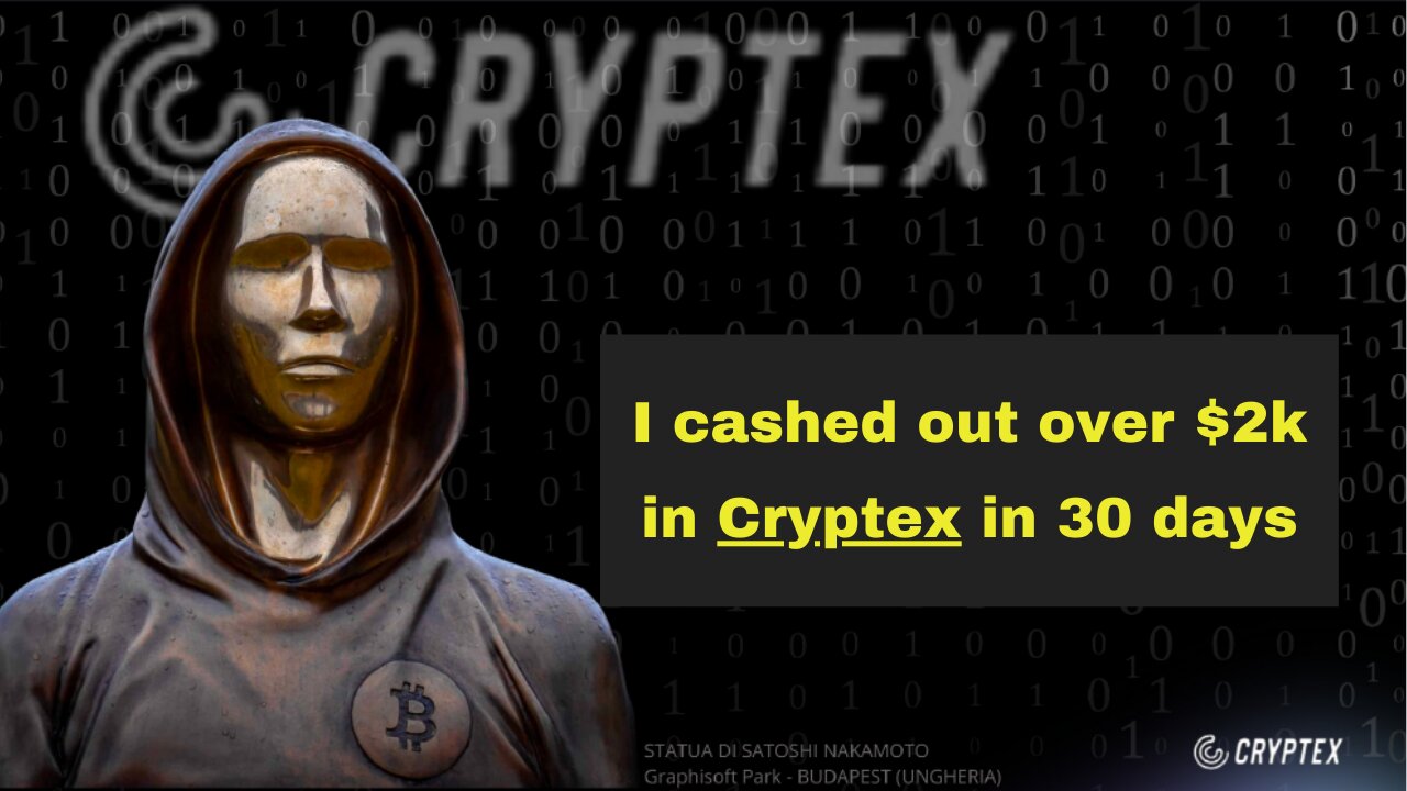 I cashed out over $2k in Cryptex in 30 days!