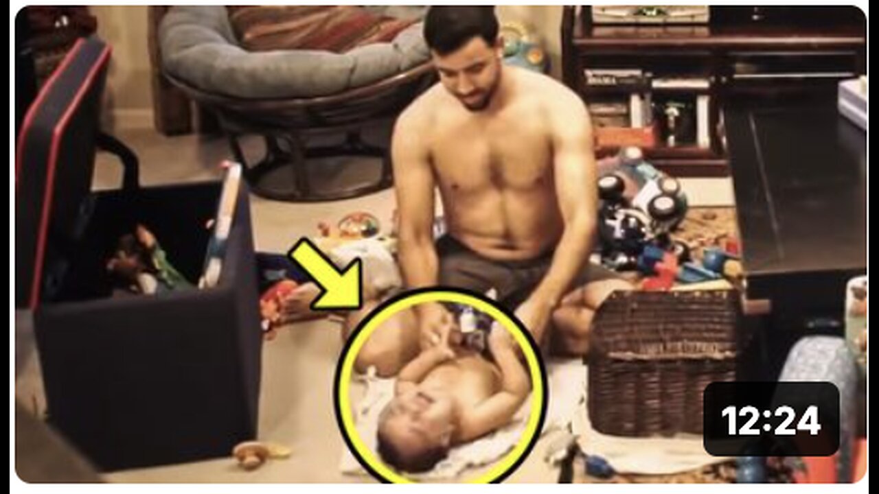 She Hid a Camera In The House & Discovers What Dad Does When He's Alone With The Baby!