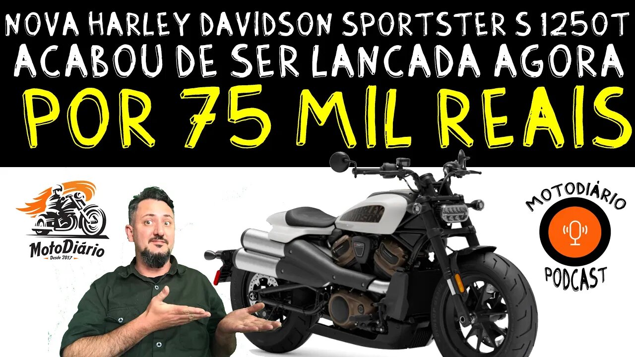 URGENTE: Nova HARLEY DAVIDSON Sportster S 1250 T acaba de ser LANÇADA por 75 mil reais