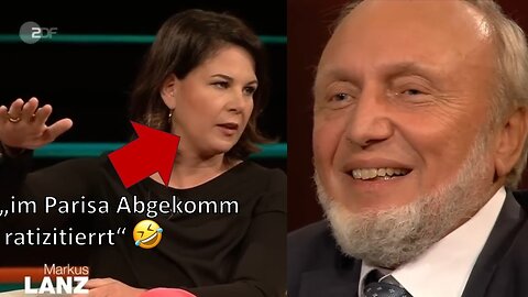 Lebenslaufbetrügerin Baerbock will Top-Ökonomen Prof. Dr. Dr. Sinn die Wirtschaft erklären🤣