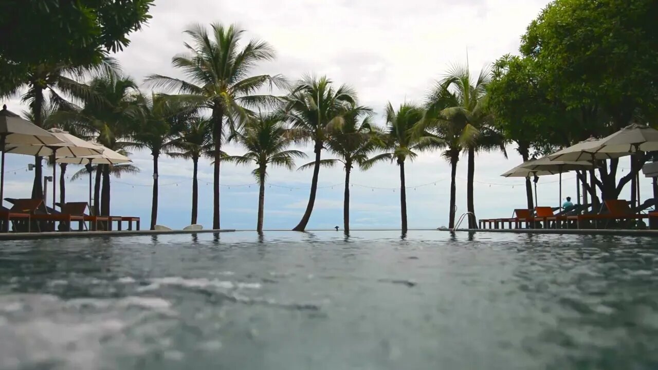 Vacation Bossa Nova Music/Calm & Relaxing Background of Resort's Infinity Pool in Fiji Island/HiFi4K