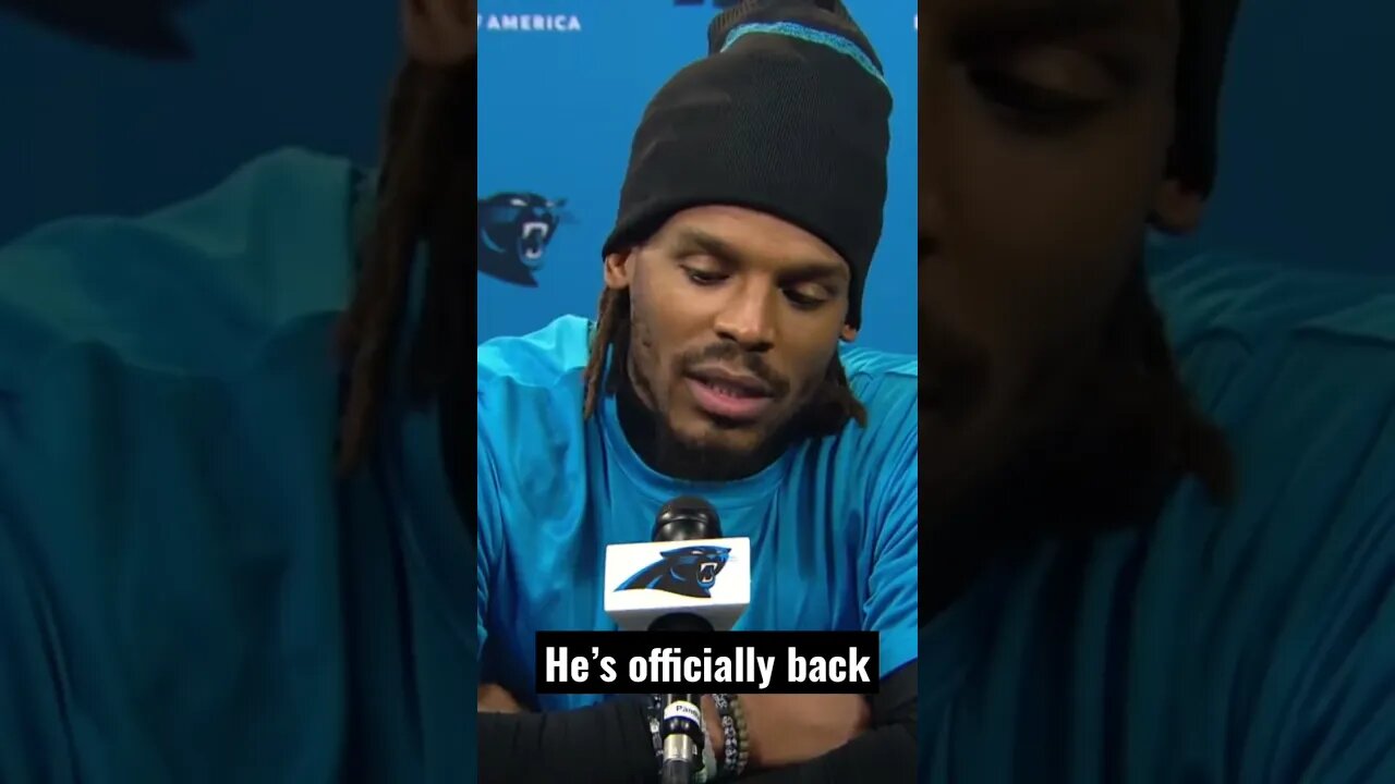 Cam Newton Officially Returns To The Carolina Panthers