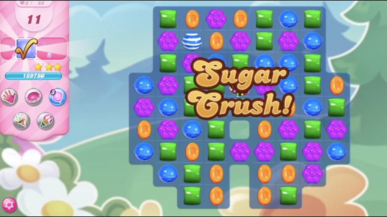 Candy Crush Saga | Level 23 | NO BOOSTERS | 3 STARS | PASSED ON FIRST TRY! | 350600 🦄