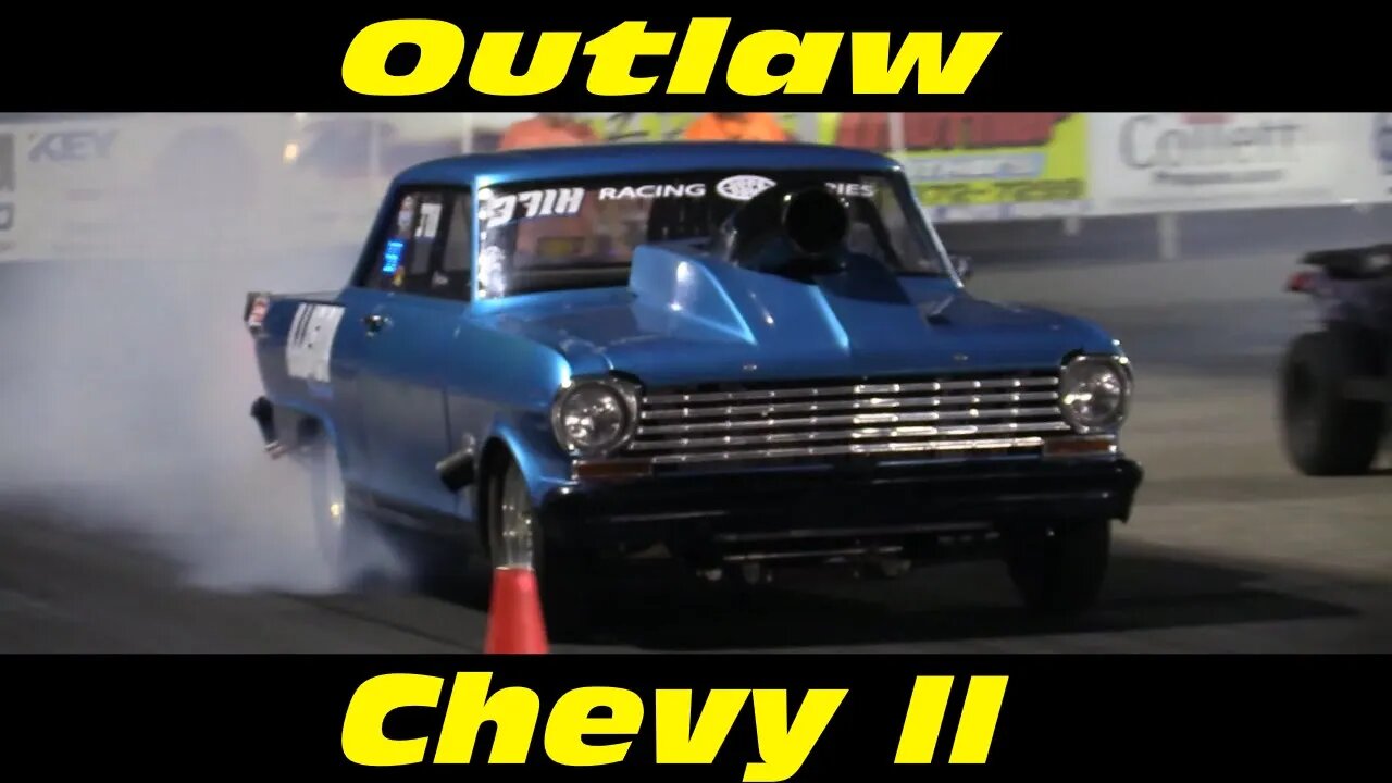 Outlaw Drag Racing Fast Chevy II OSCA at Kil Kare