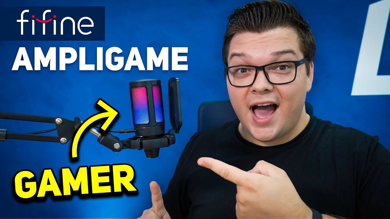 MICROFONE FIFINE AMPLIGAME | EXCELENTE QUALIDADE E RGB!