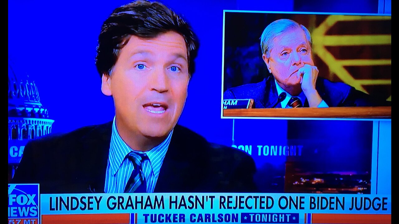 Tucker Exposes Lindsey Graham Voting For Biden's Radical Judges - Aug 29 2021