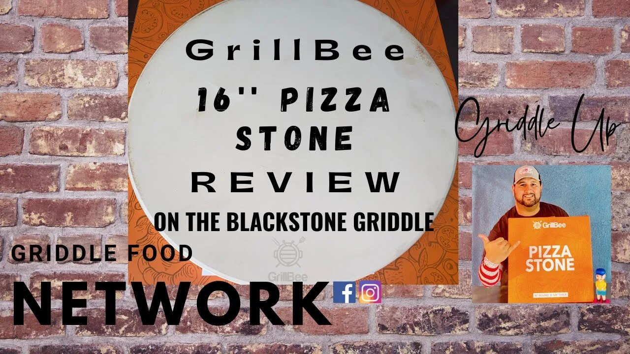 GrillBee Pizza Stone Review - 36'' Blackstone Griddle Culinary Series | Griddle Food Network