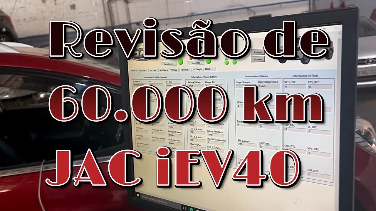 Revisão de 60.000 km - JAC iEV40