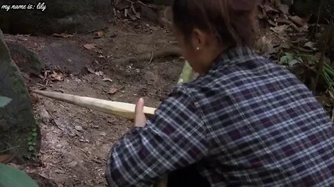 10. Girl camping outdoor ability is strong!