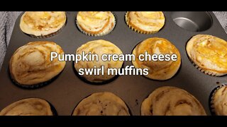 Pumpkin Cream Cheese Swirl Muffins