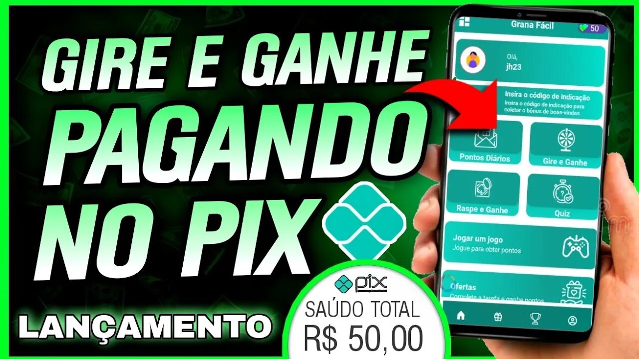 [LANCAMENTO] APP PARA GANHAR DINHEIRO DE VERDADE NO PIX - Como Ganhar Dinheiro na Internet