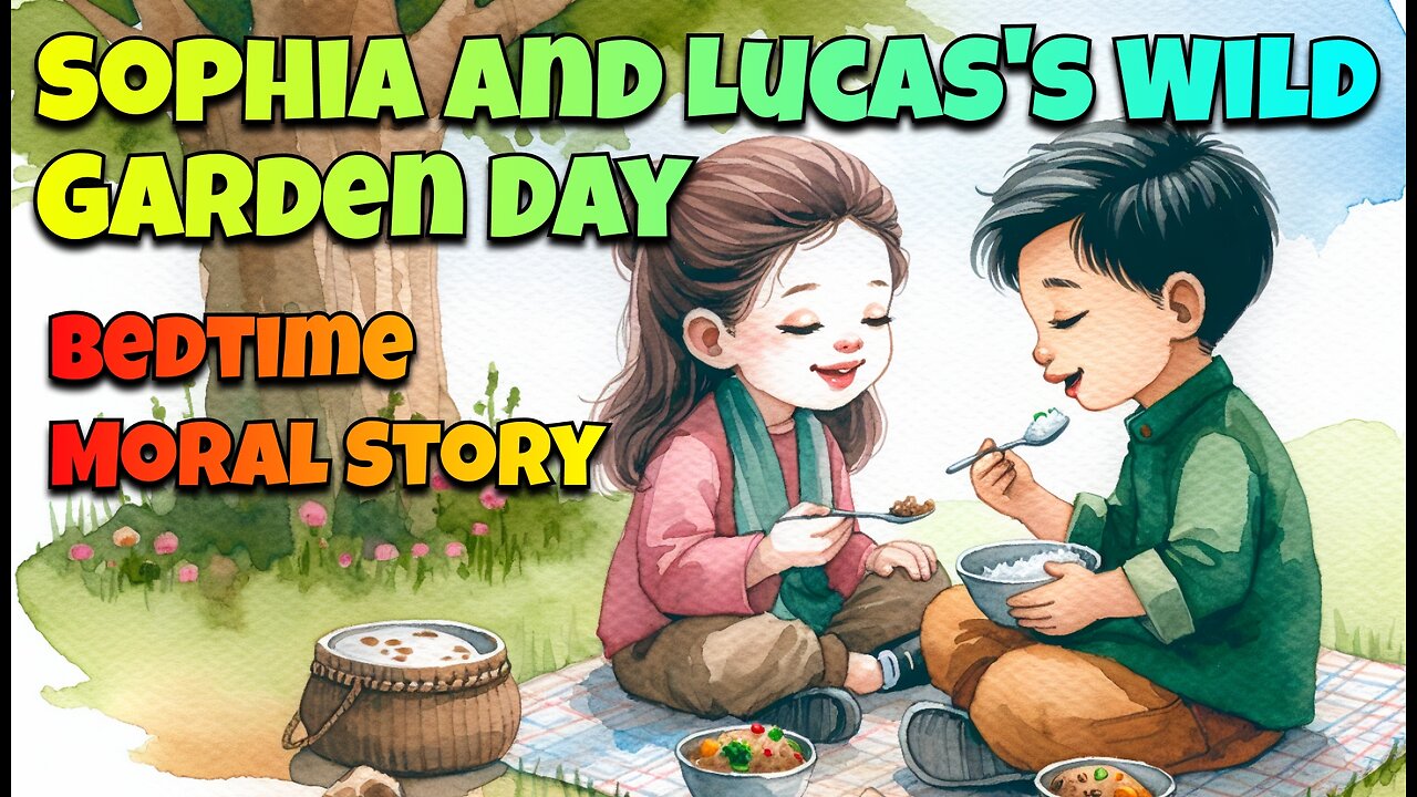 Sophia and Lucas's Wild Garden Day - Story for Kids in English