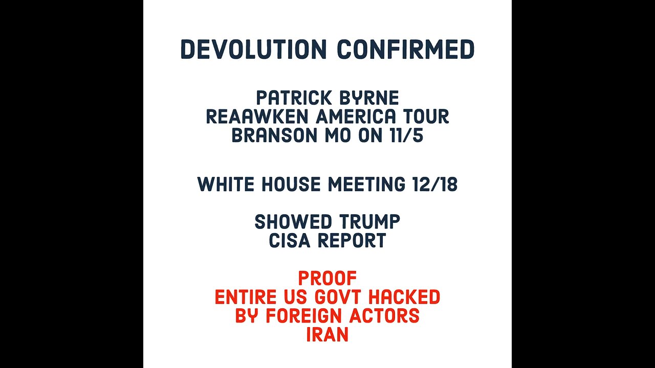 Patrick Byrne’s WH Visit Confirms EO 13848 Was Activated