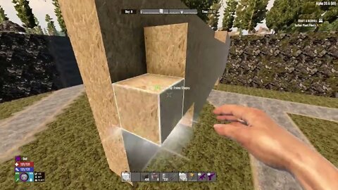 7 Days to Die - undergraund afk base powered doors escape