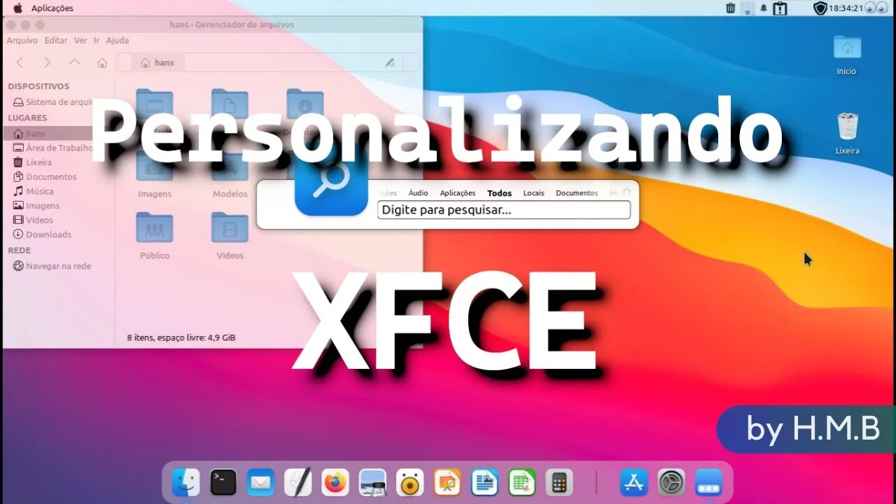 Como personalizar Linux Mint XFCE - Tema Mac OS BigSur