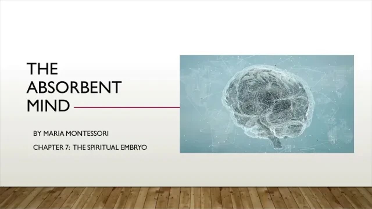 Understanding Montessori - Ch 7 of The Absorbent Mind: The Spiritual Embryo