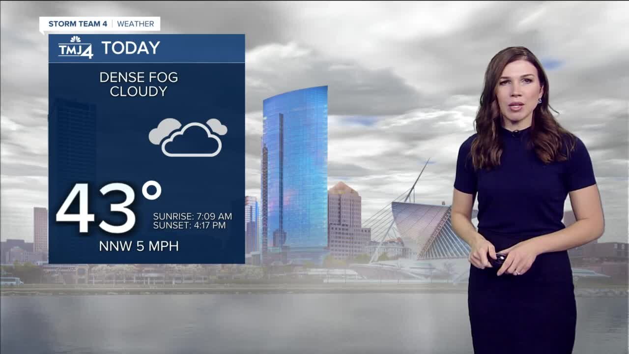 Dense fog Wednesday morning