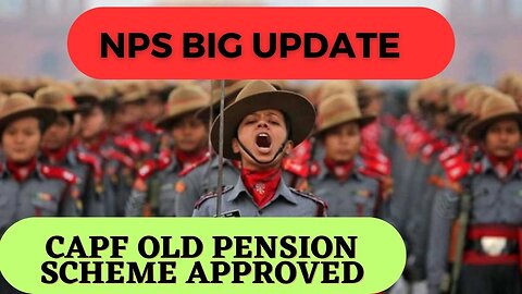 Central Armed Police Forces Big Announcement About Pension 2023