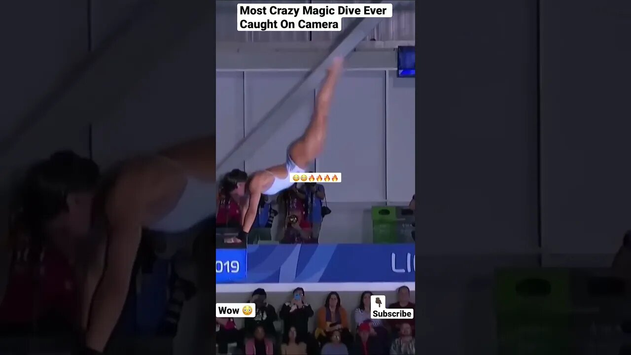 Most Crazy Magic Dive Ever Caught On Camera #shorts #gymnastics #swimming #olympics