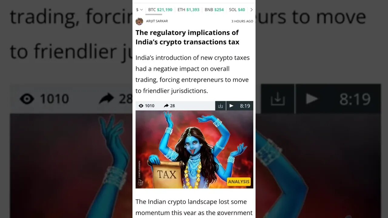 India’s Crypto Transactions Tax, The regulatory implications #cryptomash #cryptomashnews